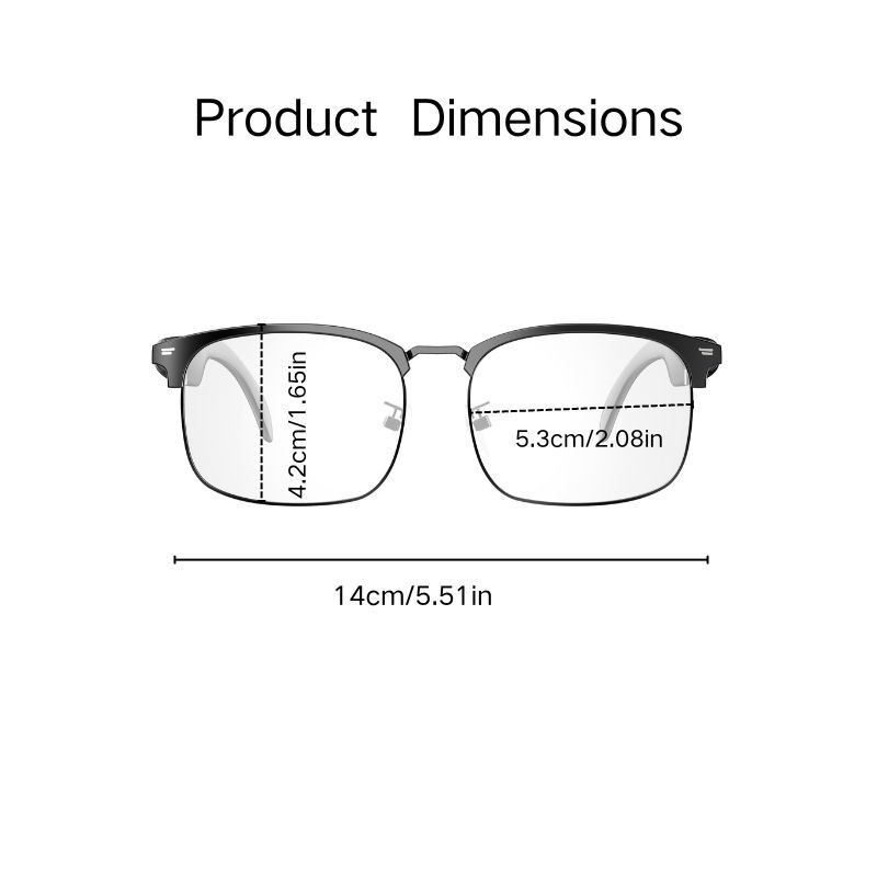 Smart Glasses Bluetooth Audio Sunglasses Call & Music Headset Open Ear Headphone