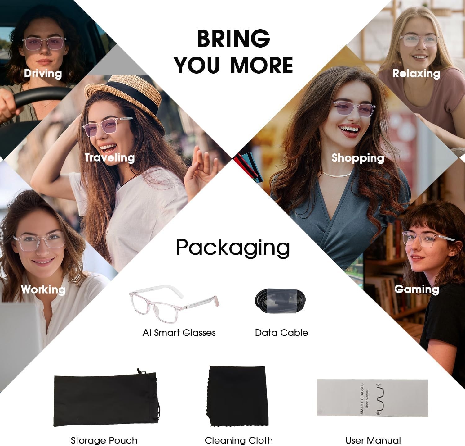 Long Battery Life AI Glasses for Daily Adventures
