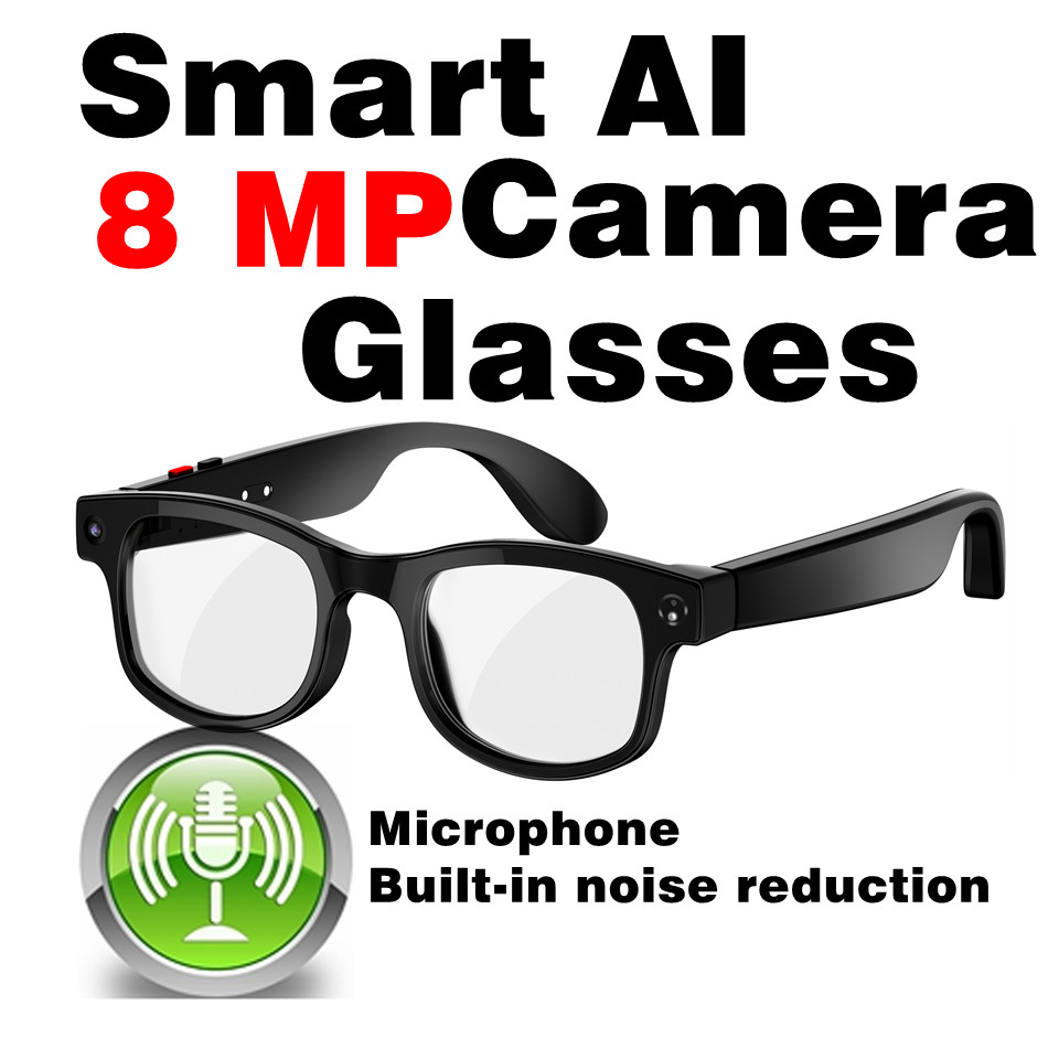 IP65 waterproof AI smart glasses with camera and translation