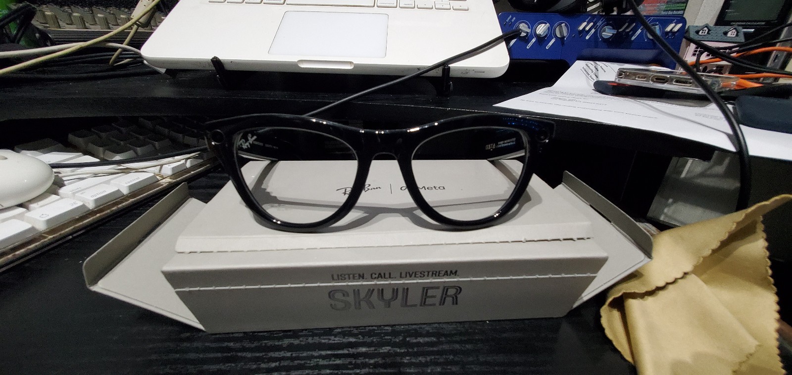 Ray-Ban Meta Skyler Smart Glasses – Original Retail Box – Listen Call Livestream
