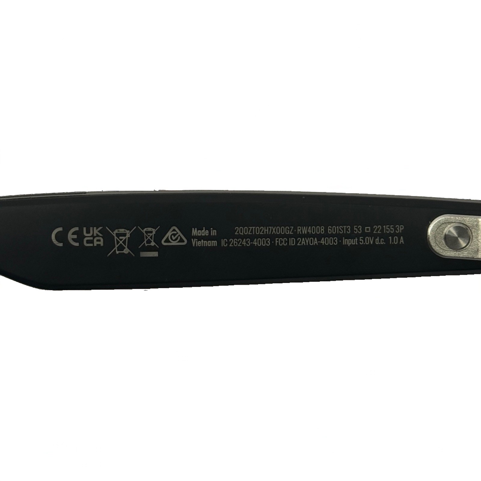 Ray-Ban Meta – Wayfarer (Gen 1) Graphite Lenses – 150mm – Matte Black