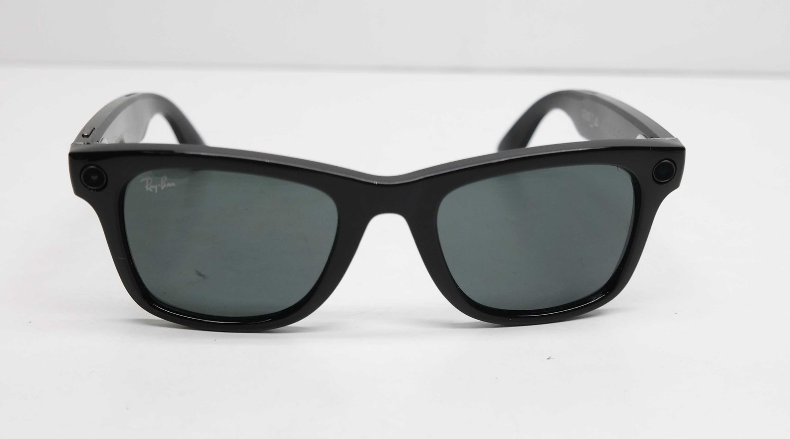 Ray-Ban Meta Wayfarer RW4008 601/71 53mm AI Glasses Shiny Black /Green