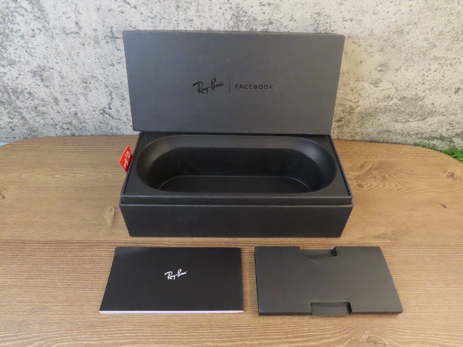 RAY-BAN STORIES METEOR SMART GLASSES-SHINNY BLACK/BROWN LENS – EMPTY BOX ONLY