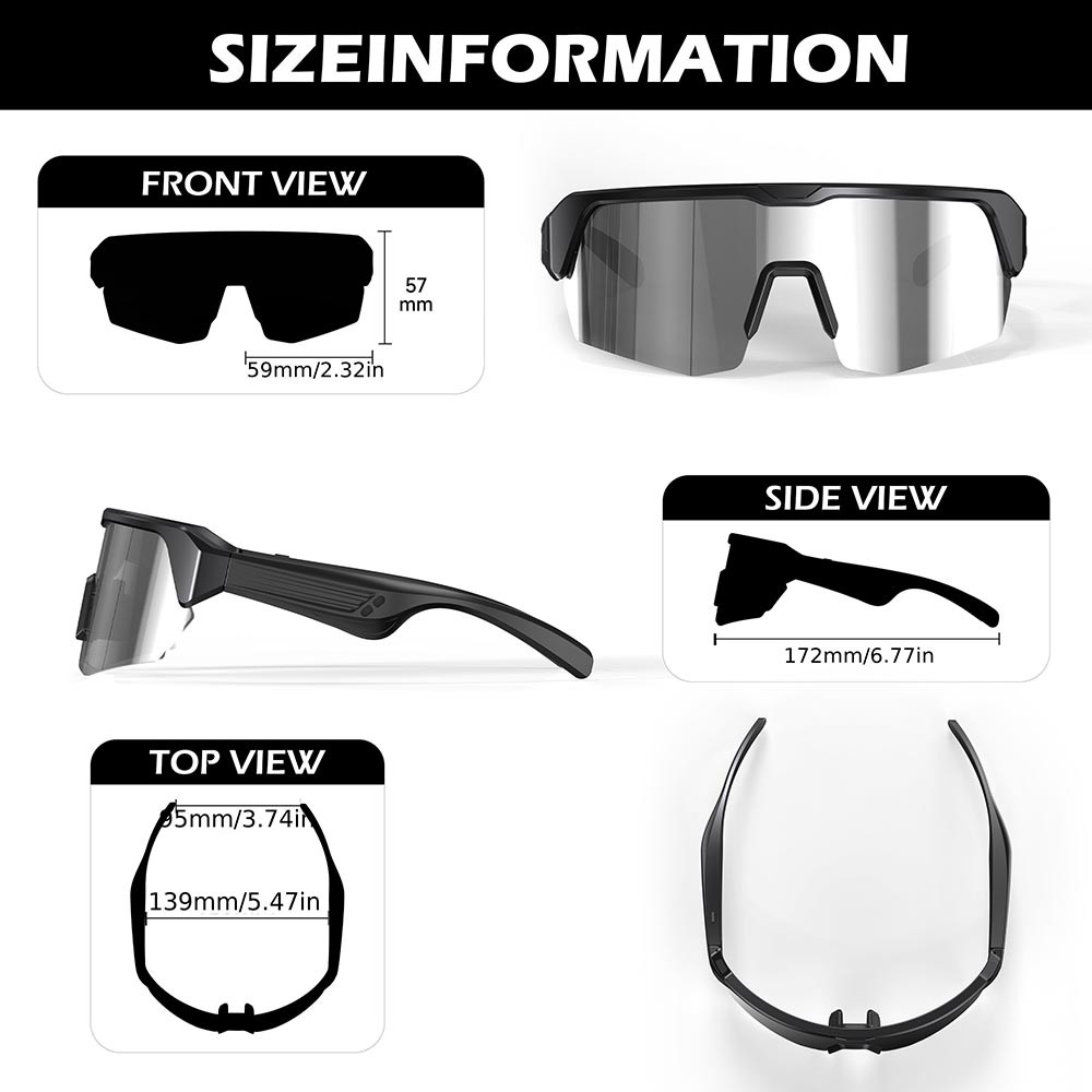 Elegant Water-Resistant Windproof Versatile Polarized Fashion Functional Glasses