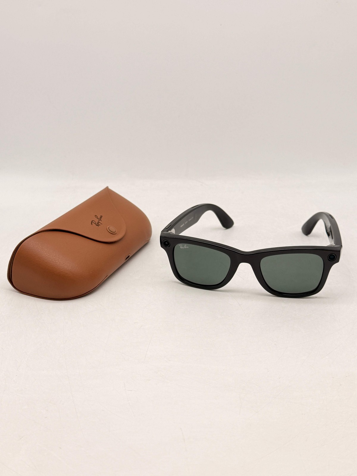 Ray-Ban Meta Wayfarer RW4006 Smart Glasses Shiny Black G-15 Green Lens