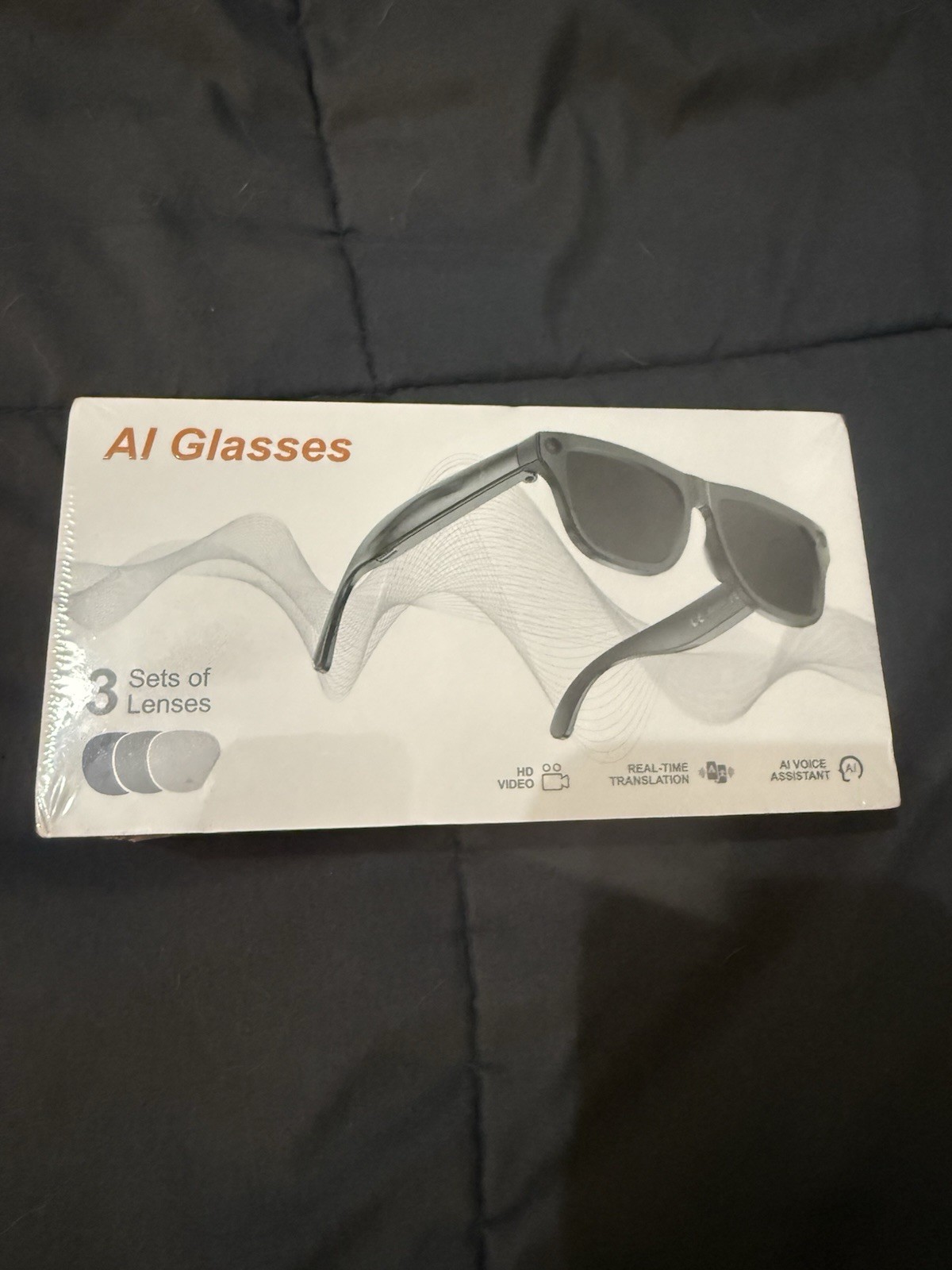 AI Smart Glasses Translation, Camera, Bluetooth, Video Control
