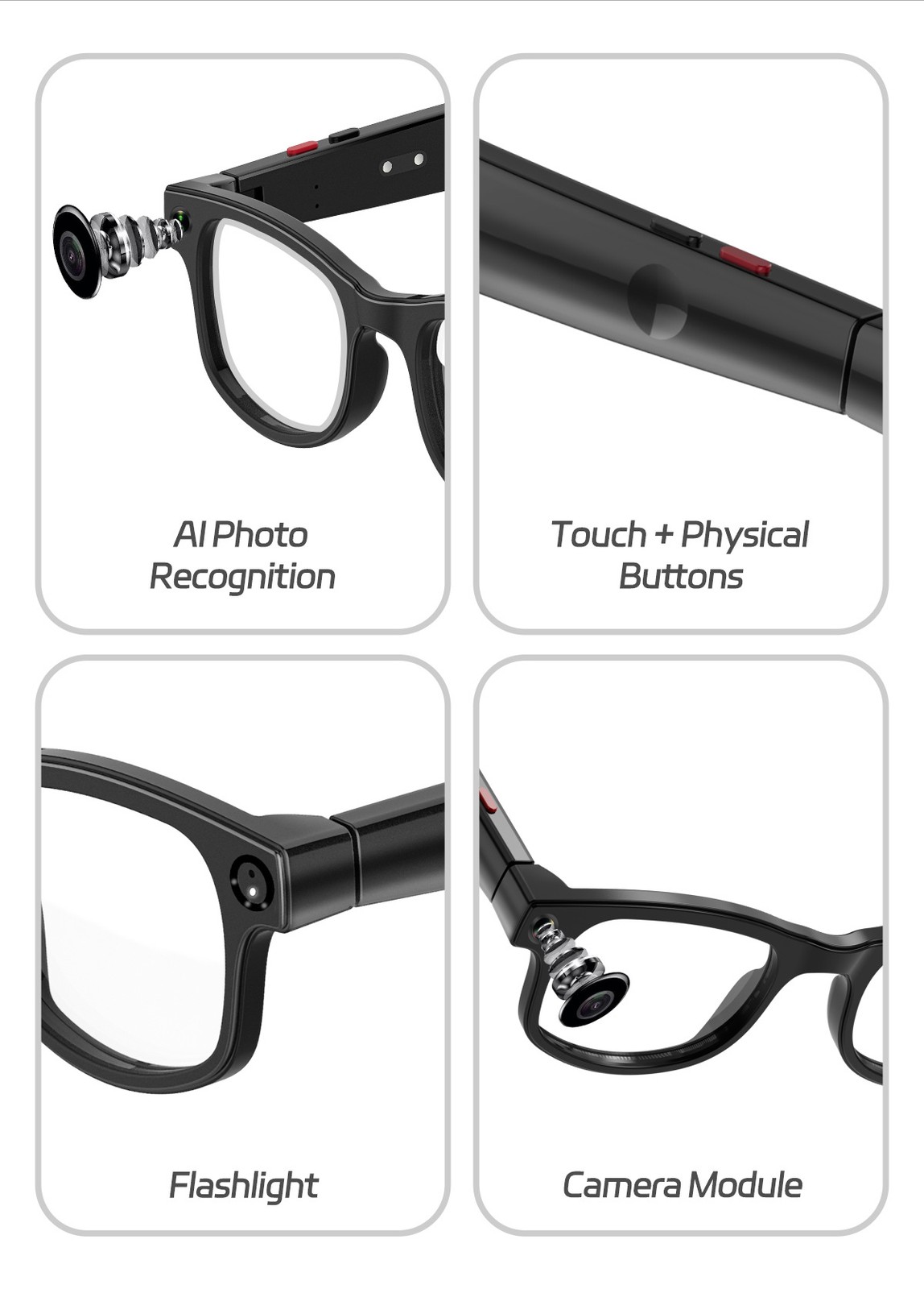 AIMB-G1Smart Glasses with 8MP Camera 1080p Video Recording Bluetooth Calling @@