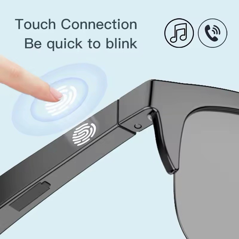 Glasses6 Smart Wireless Bluetooth Audio Sunglasses, Touch Control, UV Protection