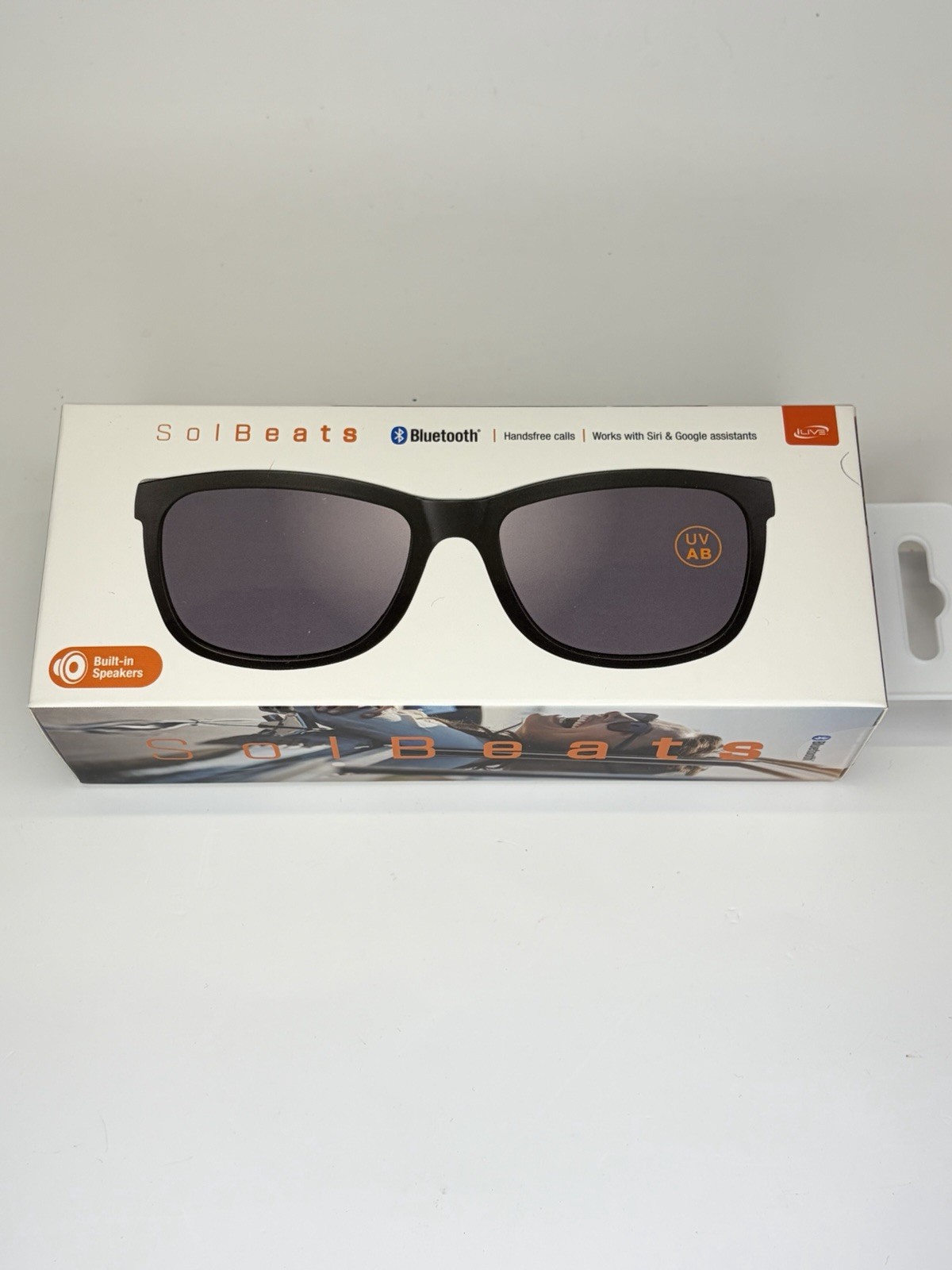 iLive SolBeats Bluetooth Sunglasses Open Ear Audio Smart Glasses Black
