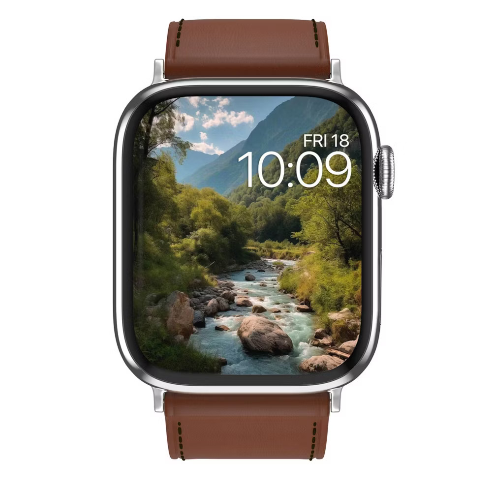 MobyFox Classic Leather Band Genuine Universal Fit Brown