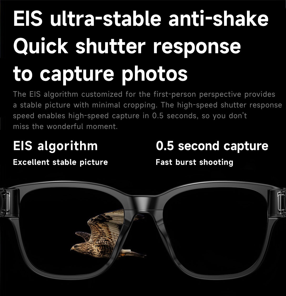 L801 AI Smart Glasses Camera/8 Million Pixels/Video Recording/AI Translation vhy