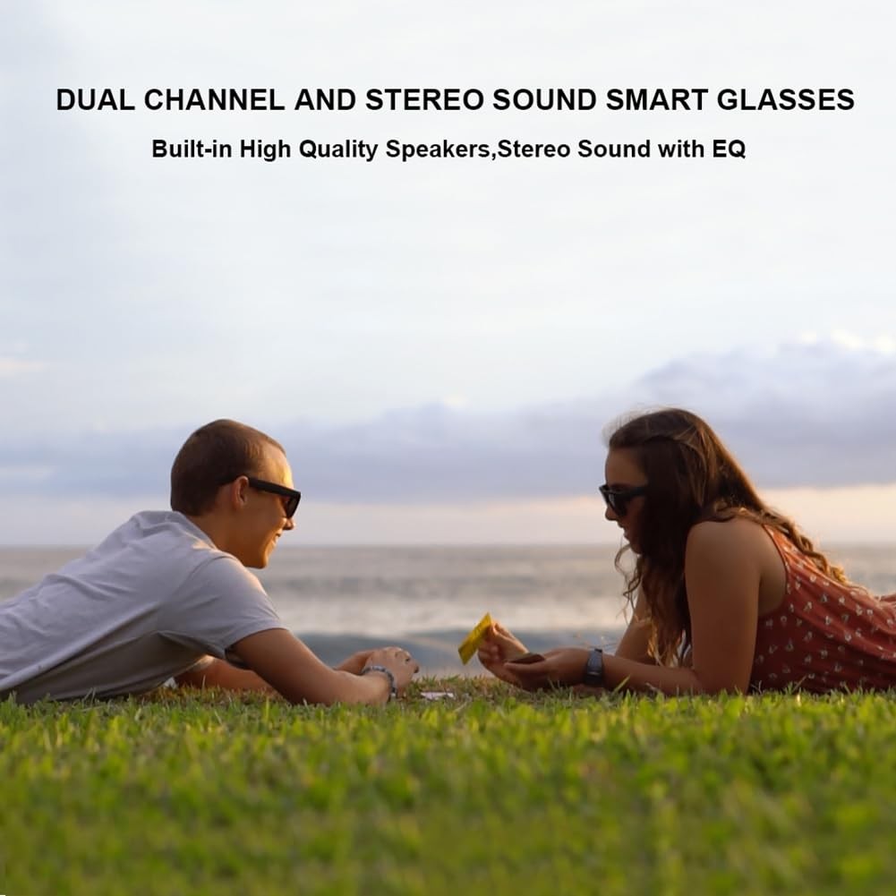 OhO Smart Glasses,Polarized Sunglasses with Bluetooth Speaker,Athletic/Outdoo…