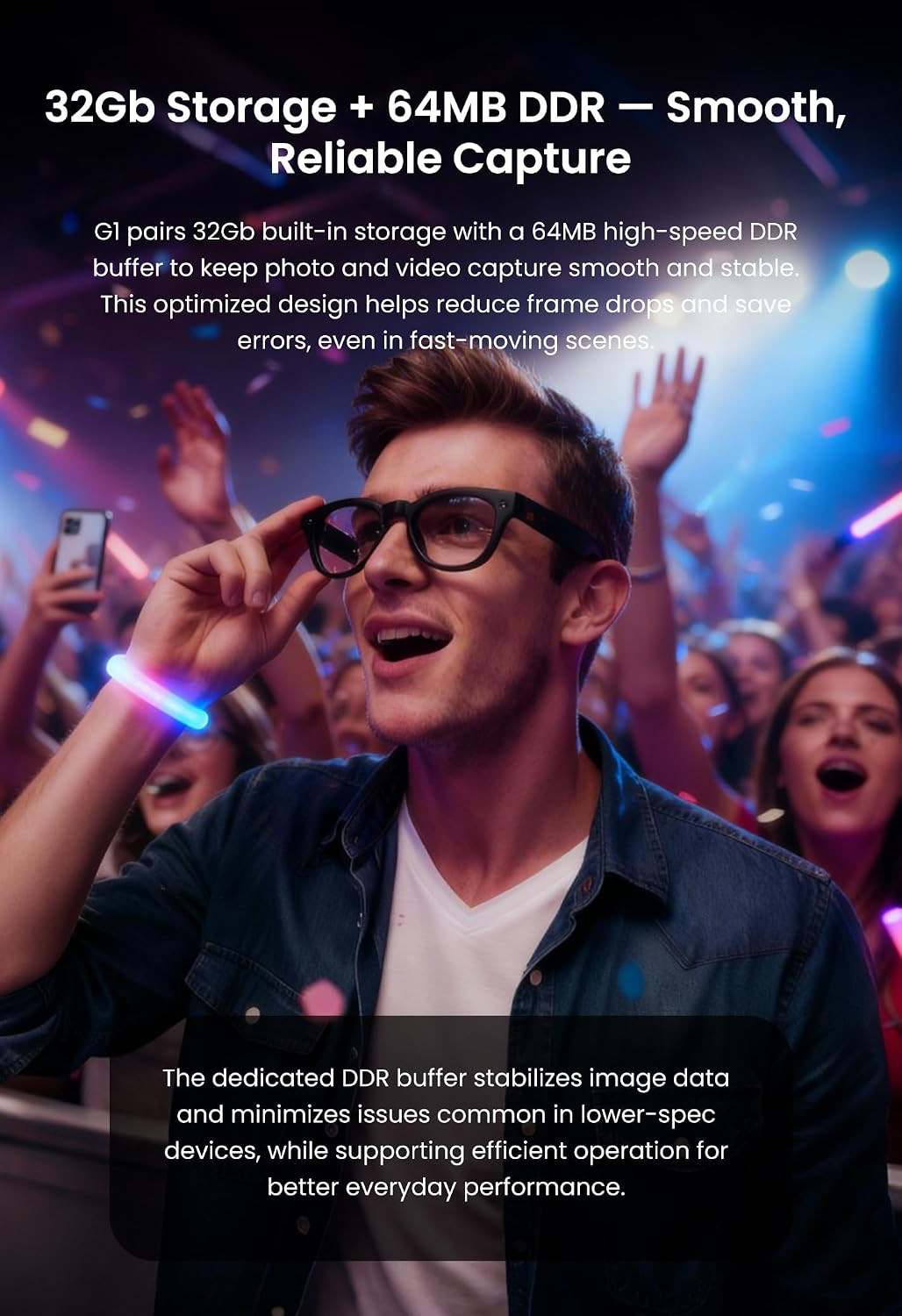 AI Smart Glasses with Camera and Bluetooth – 8MP HD Camera Glasses for Men & Wom