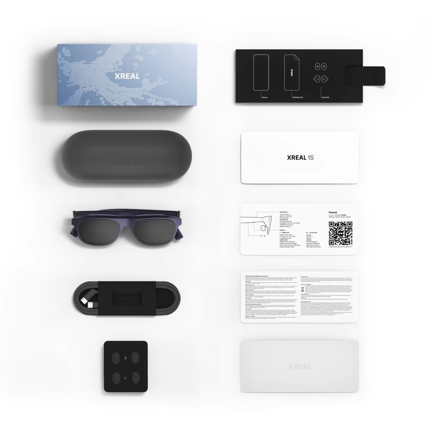 XREAL 1S Smart AR Glasses Portable 3DoF 1200P HD 3D 52° FOV 120Hz 700 Nits OLED