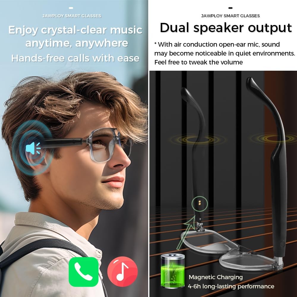 Bluetooth Audio Glasses UV Protection Polarized Sunglasses Music Calling