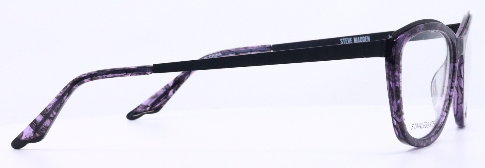 G1N with tags Steve Madden TWIRLSS Purple Multicolor Womens Cat Eye Eyeglasses 5