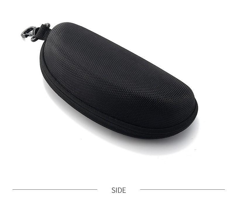 Glasses Case For Smart Sunglasses Eyeglasses Hard EVA Hook Black Oxford Cloth