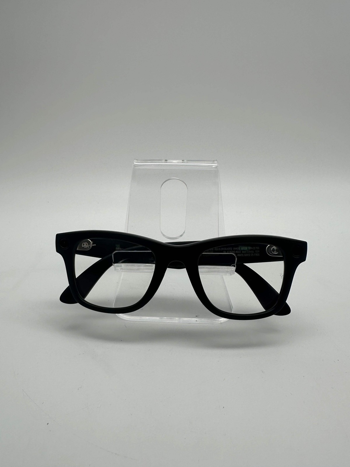 Ray-Ban Meta Wayfarer RW4012 Matte Black Clear 2024 Smart Glasses Used