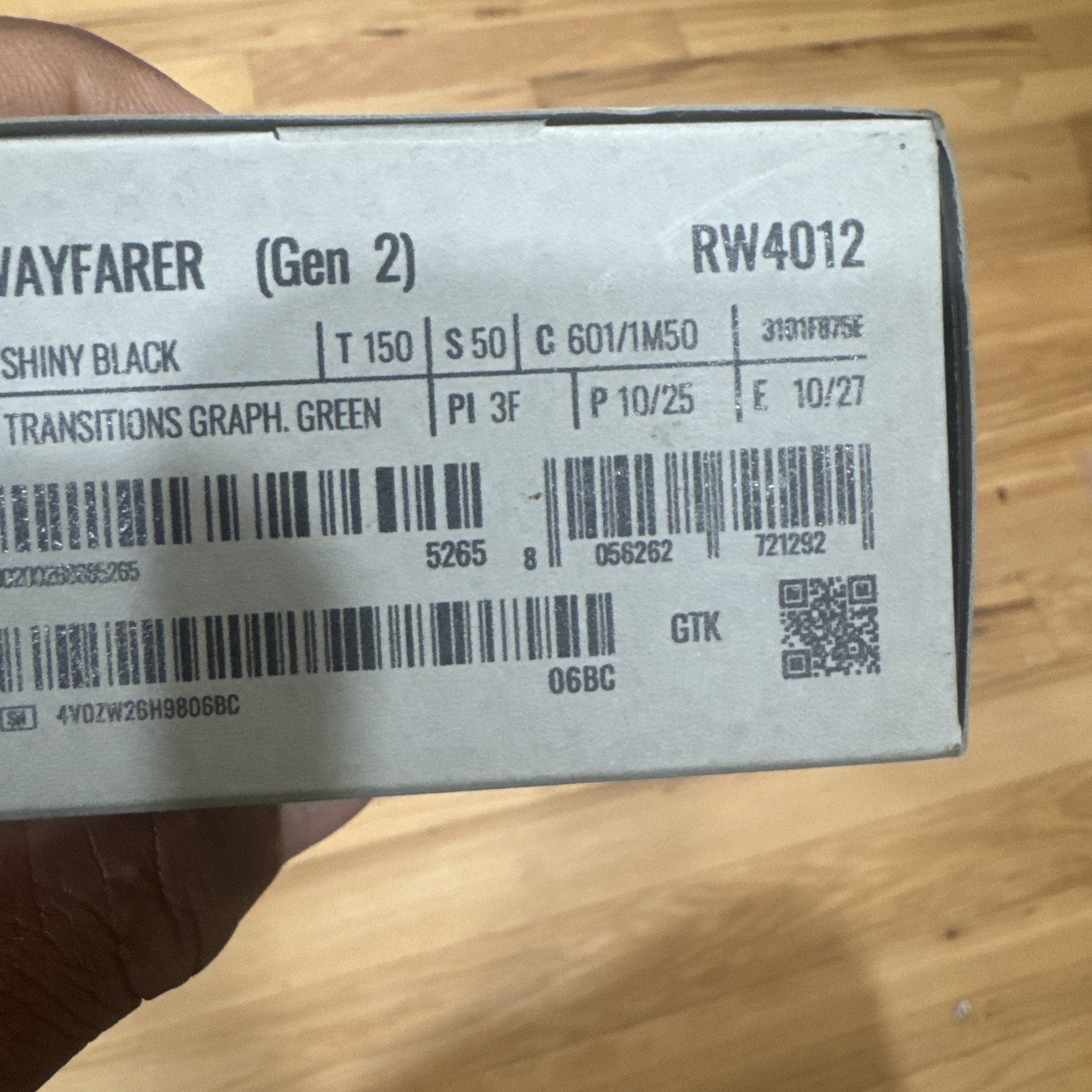 Ray-Ban | Meta Wayfarer (Gen 2) – Shiny Black, Transitions Graphite Green Lenses