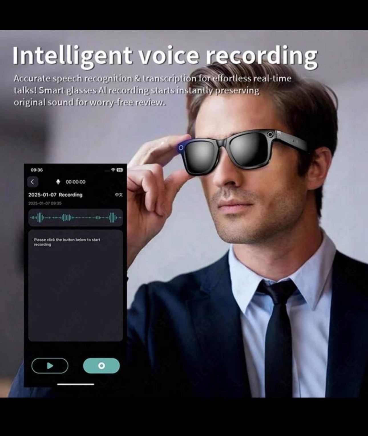 LIGE LIGE’s New Al Photography and Video Camera Fashion Smart Glasses with HD