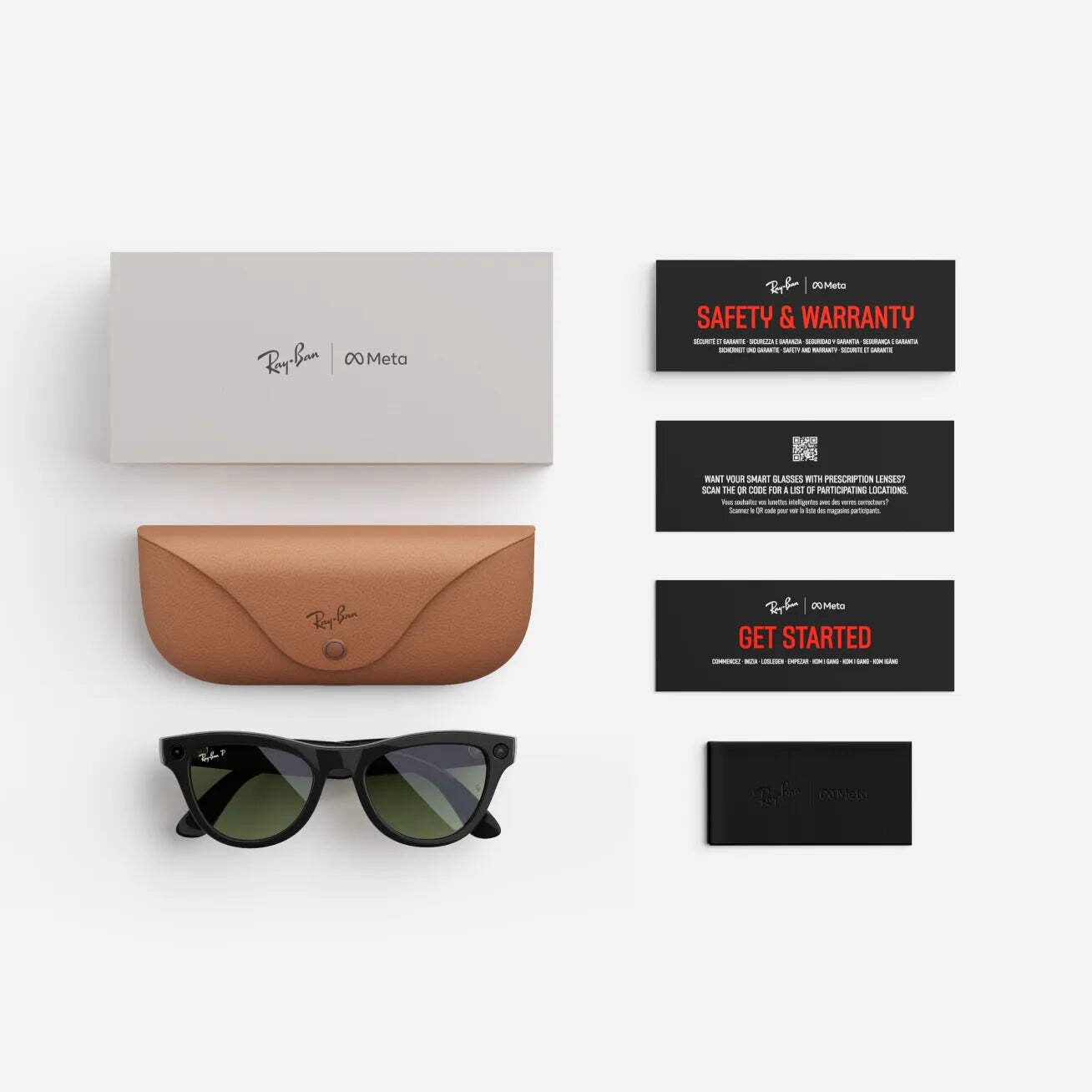 Ray-Ban Meta Skyler (Refurbished), Shiny Black / G15 Green, Standard