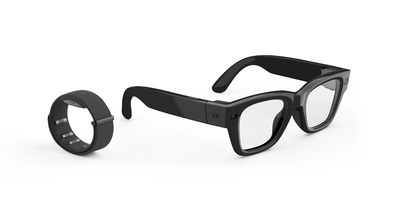 Meta Ray-Ban Display Ai Smartglasses LARGE Frames – Band Size 3 – Shiny Black