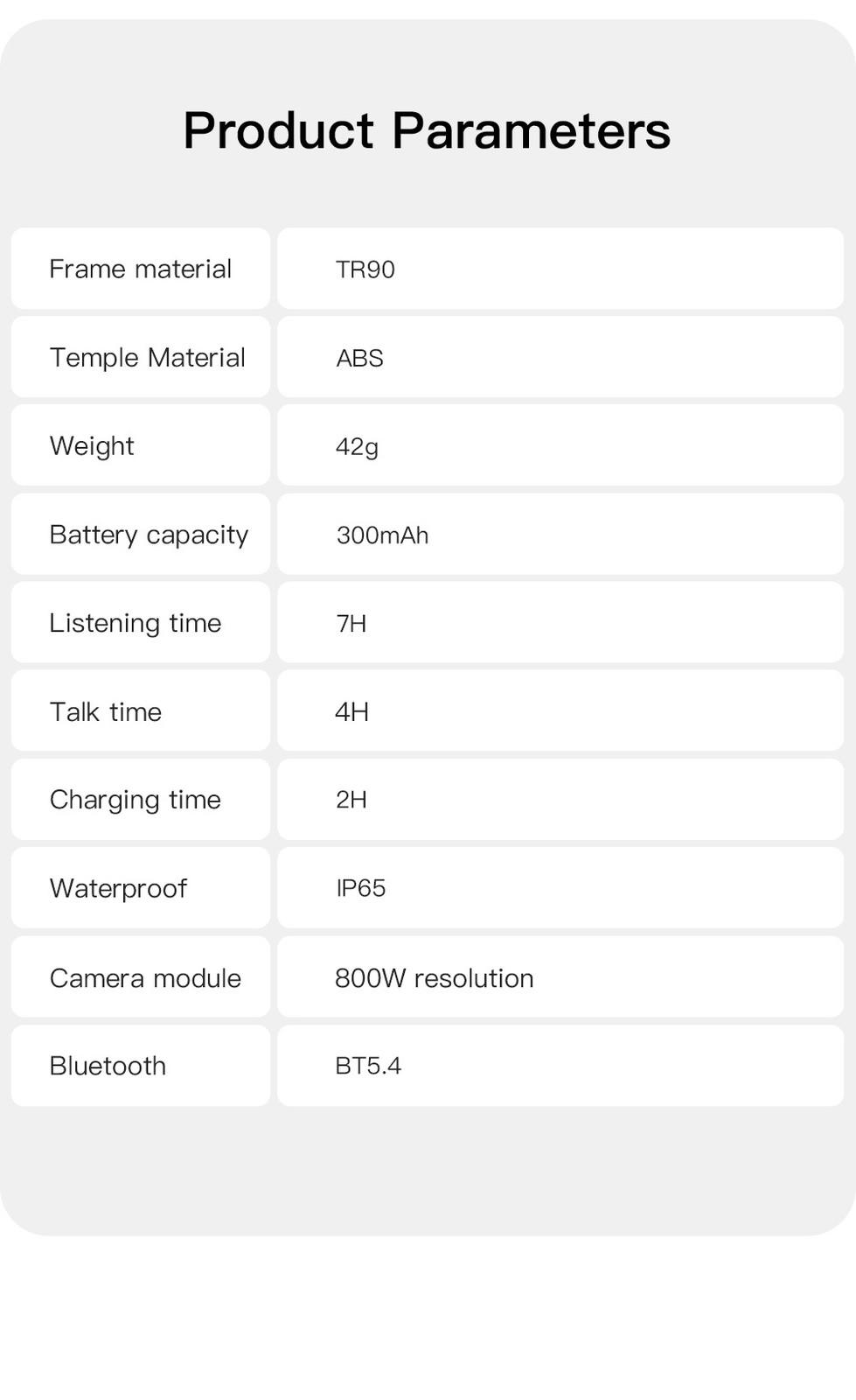 AI Smart Glasses 8MP Cam Real-Time Translator EIS Anti-Shake 3 Lenses