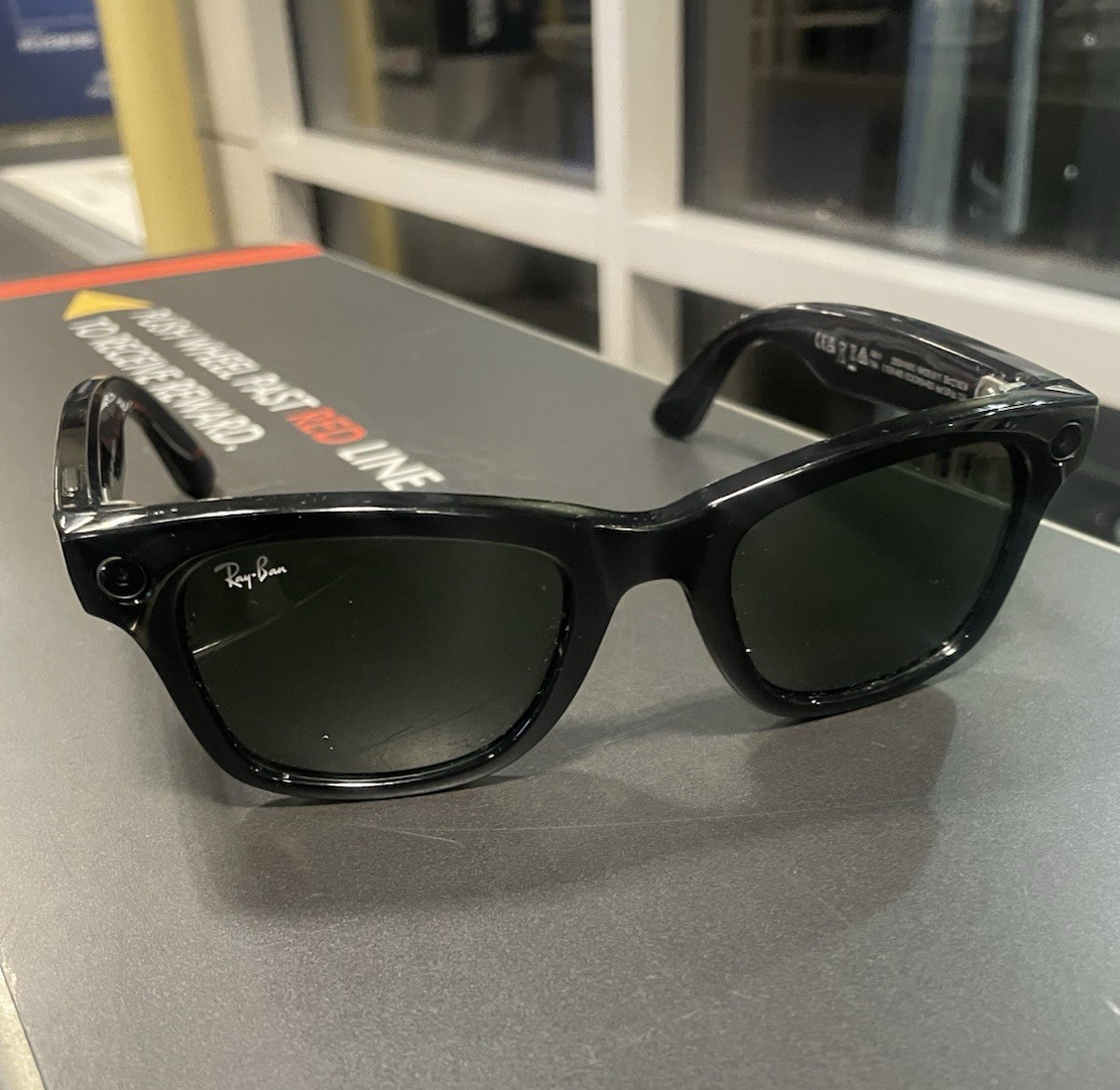 Ray-Ban Meta RW4006 601/SB Bluetooth Sunglasses Black Frame Dark Lenses