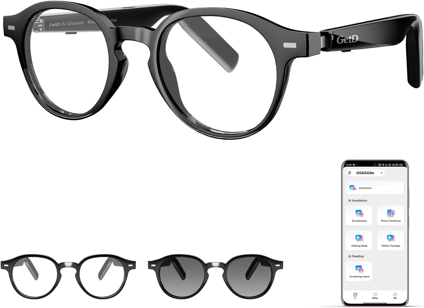 2026 AI Smart Glasses for Men Women, Translation Glasses with Chatgpt 145 Langua