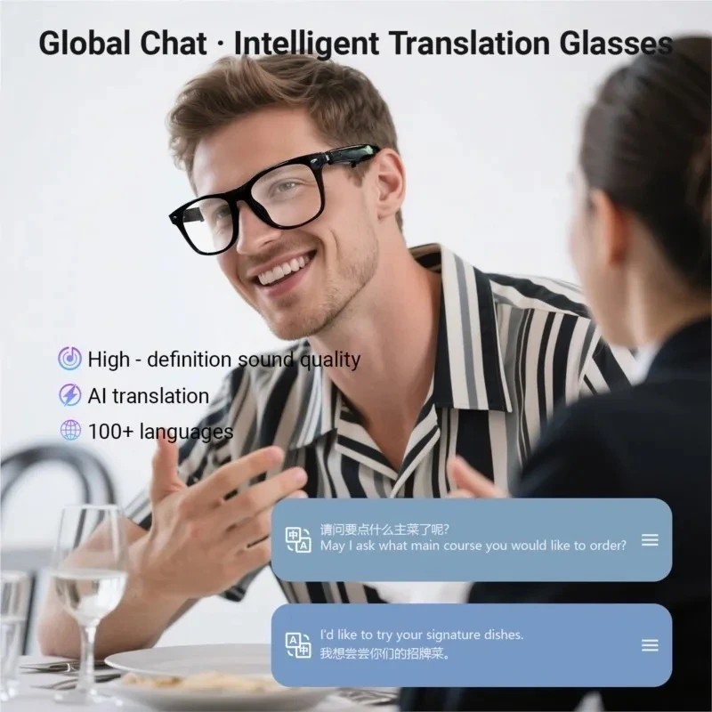 Translating Glasses Hands Free AI Smart Glasses