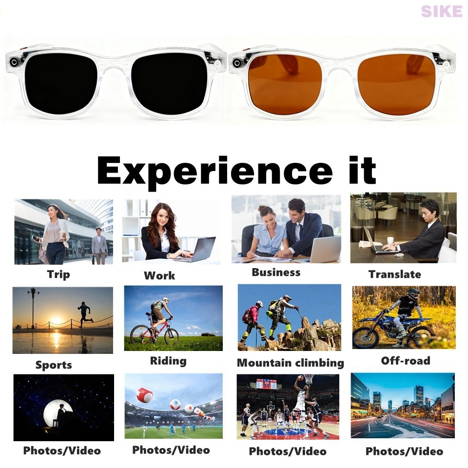Smart glasses android with camera video recording for Motorcycle Riding