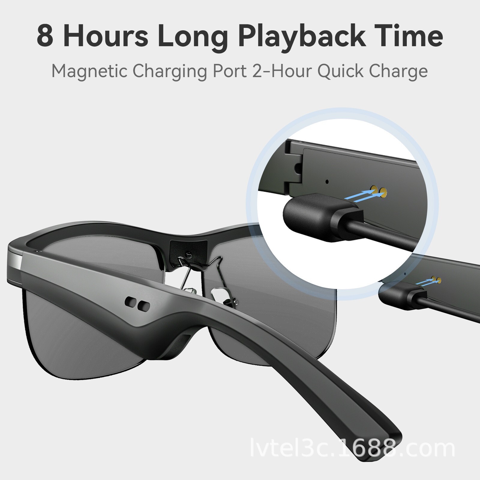 Smart Audio Photochromic Glasses: Bluetooth, Auto – color Change, UV Protection