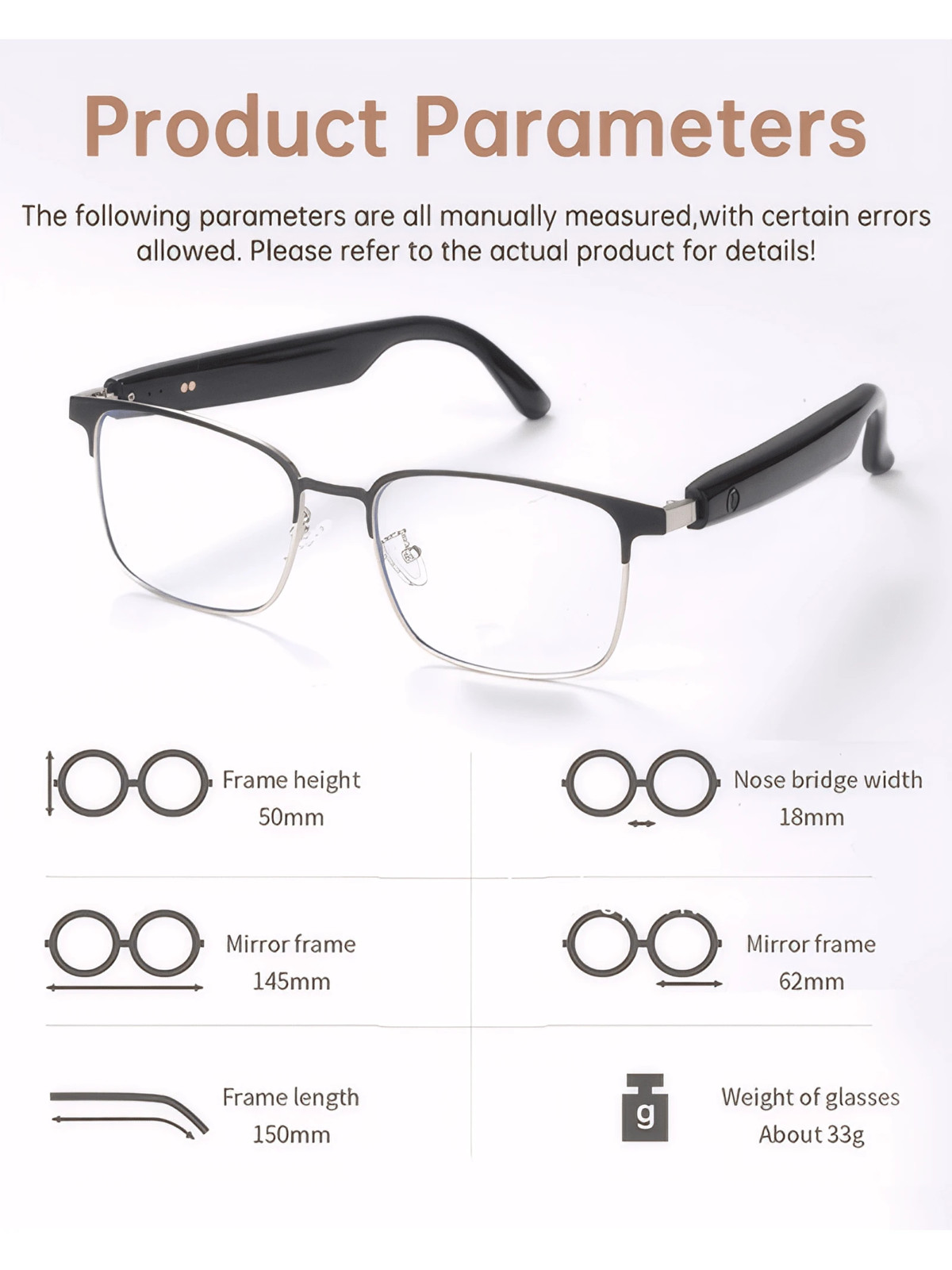 Smart SunGlasses Audio Bluetooth for Men Women Remote Photography Voice Control