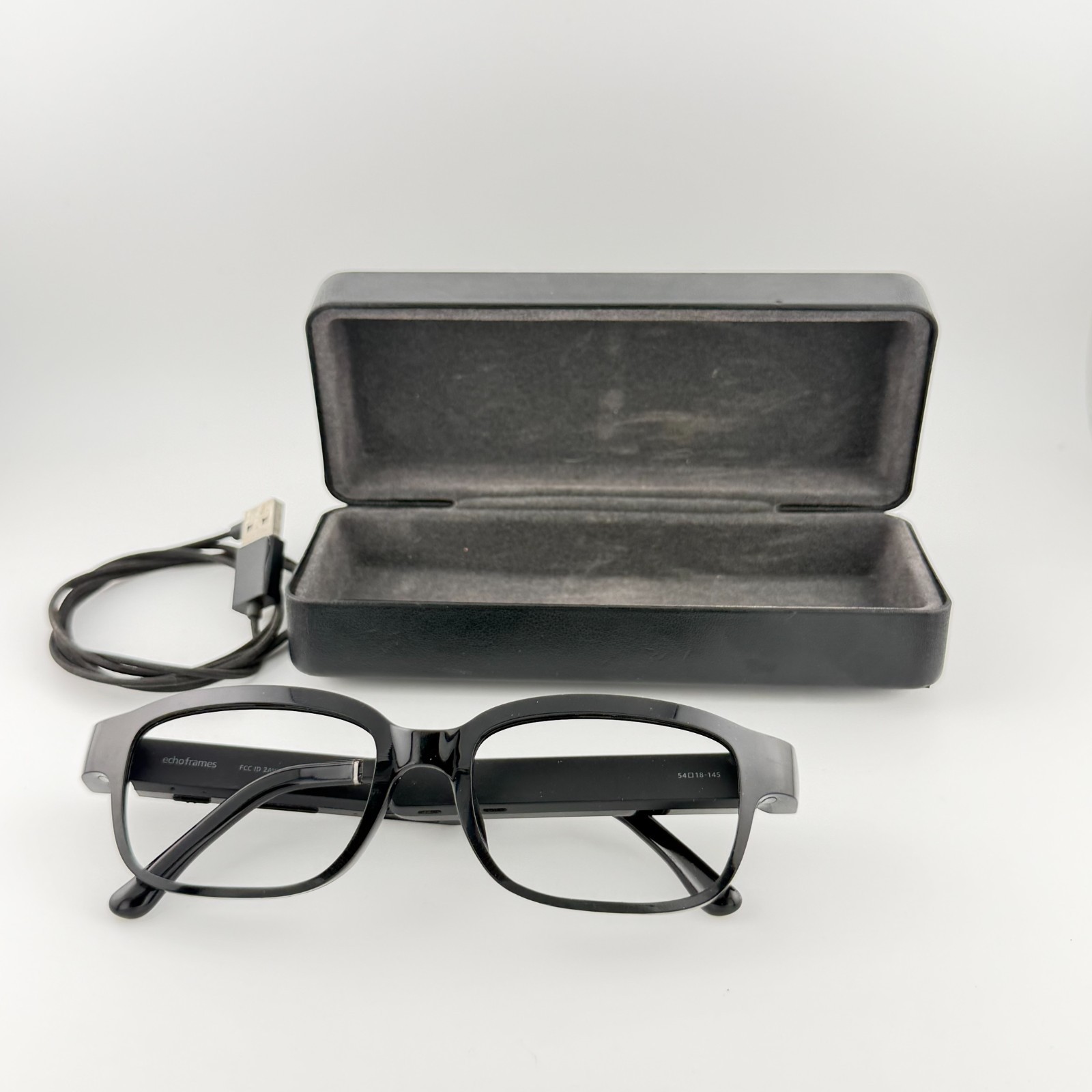Amazon Echo Frames (2nd Gen) Smart Glasses with Alexa – Black, Classic Rectangle
