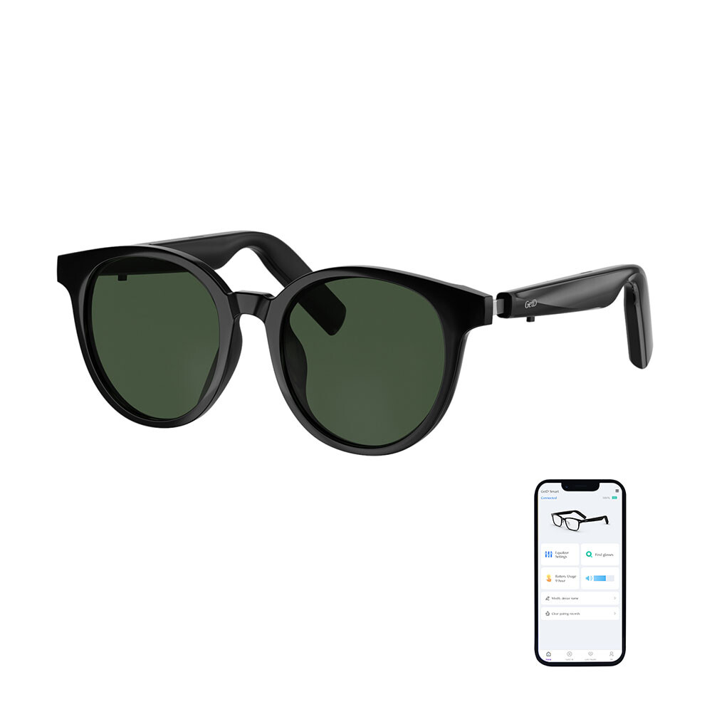 Smart Glasses Polarized Bluetooth Sunglasses UV Protection Voice Assistant IPX4