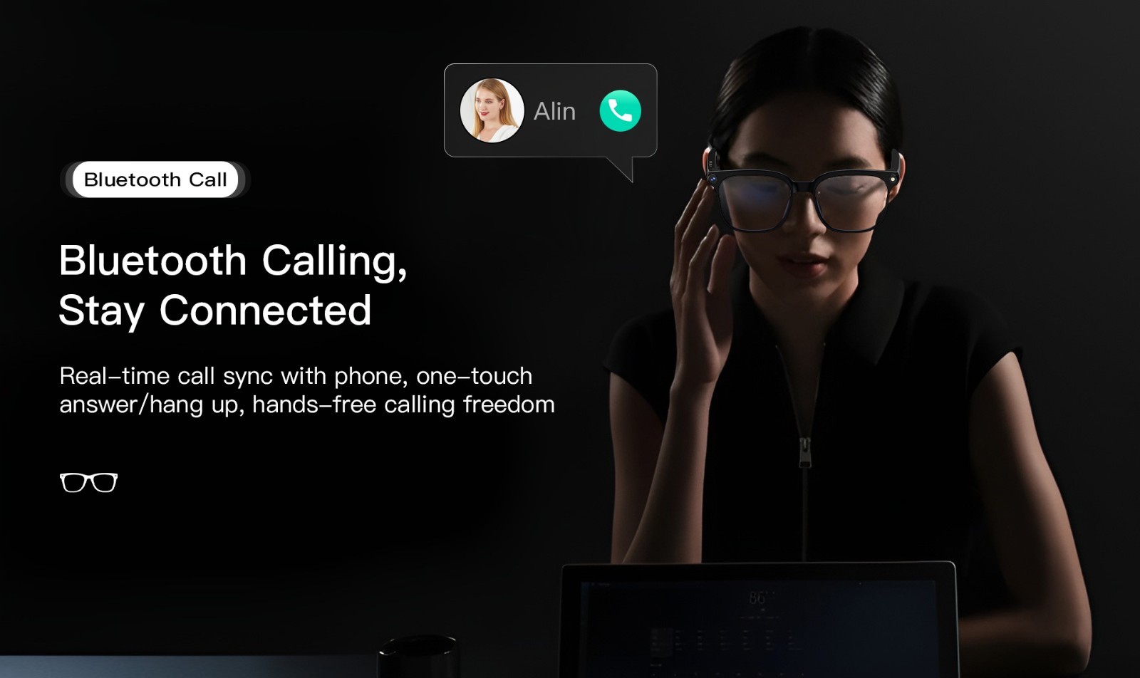 New AI smart glasses with 8MP camera and real-time translation