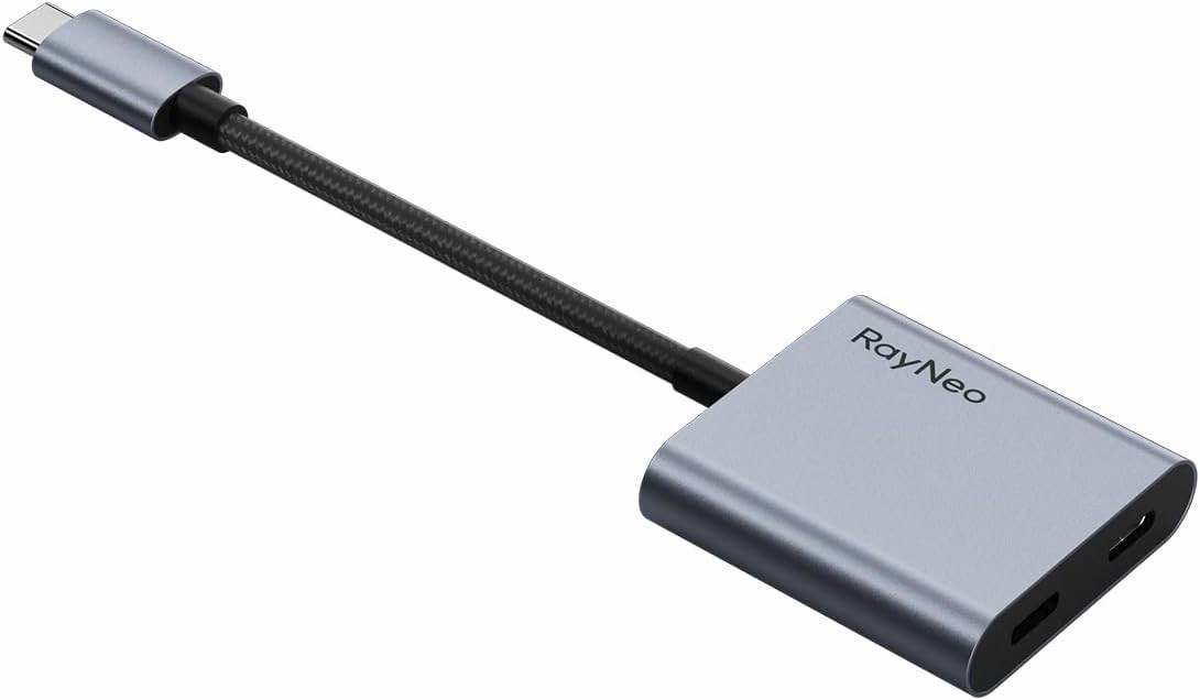 TCL RayNeo USB-C to Glasses Charging Adapter Plug 100W PD Charging 4K60Hz Output