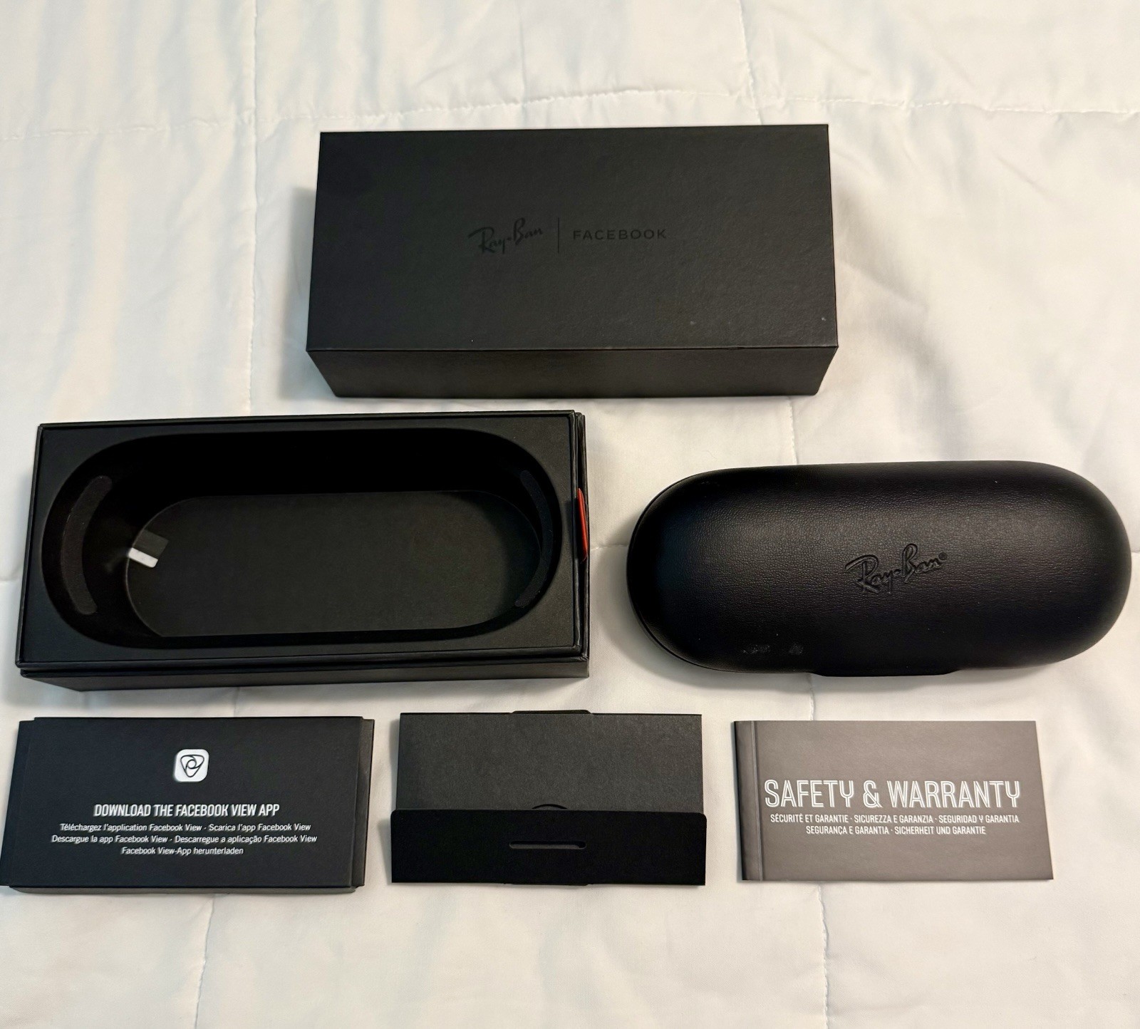 Ray-Ban Meta Stories Wayfarer (Gen 1) Black RW4002 NEW In BOX