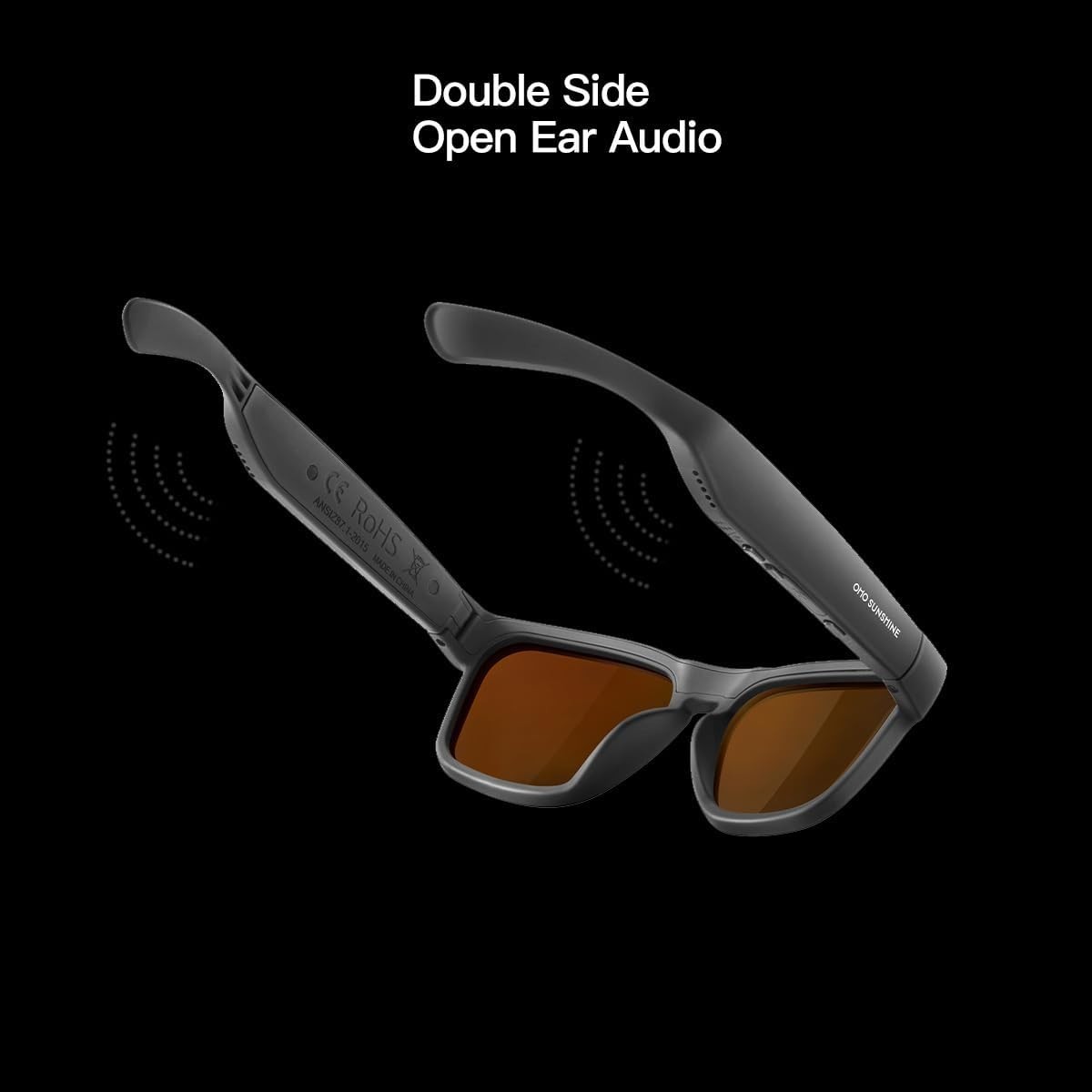 OhO Smart Glasses,Polarized Sunglasses with Blueto