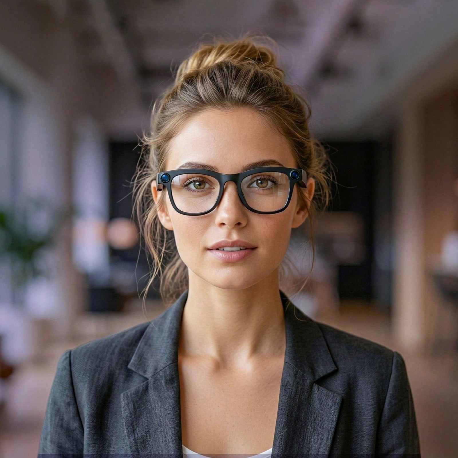 Smart Camera Glasses 20MP Dual Lens Music Playback Voice Assistant For Sports
