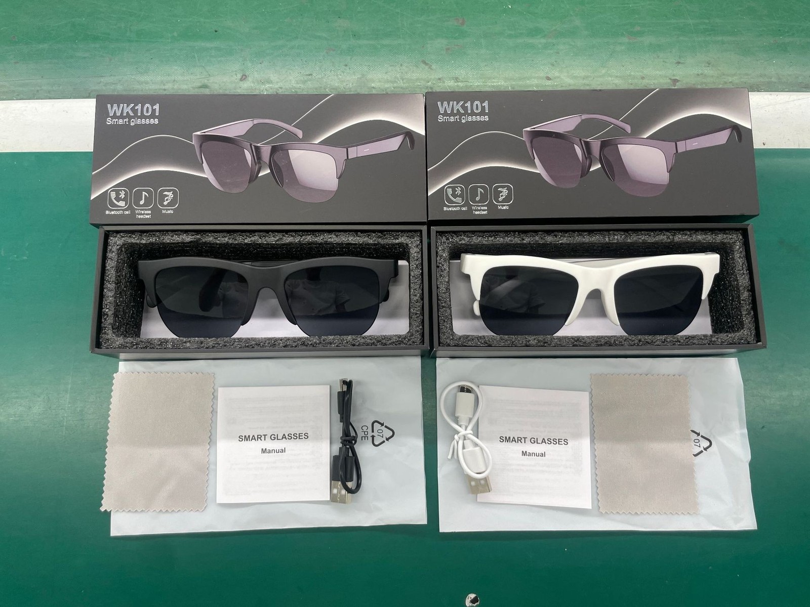 Wireless Smart Glasses Lightweight Comfort Fit for Phone Calls Music Streaming
