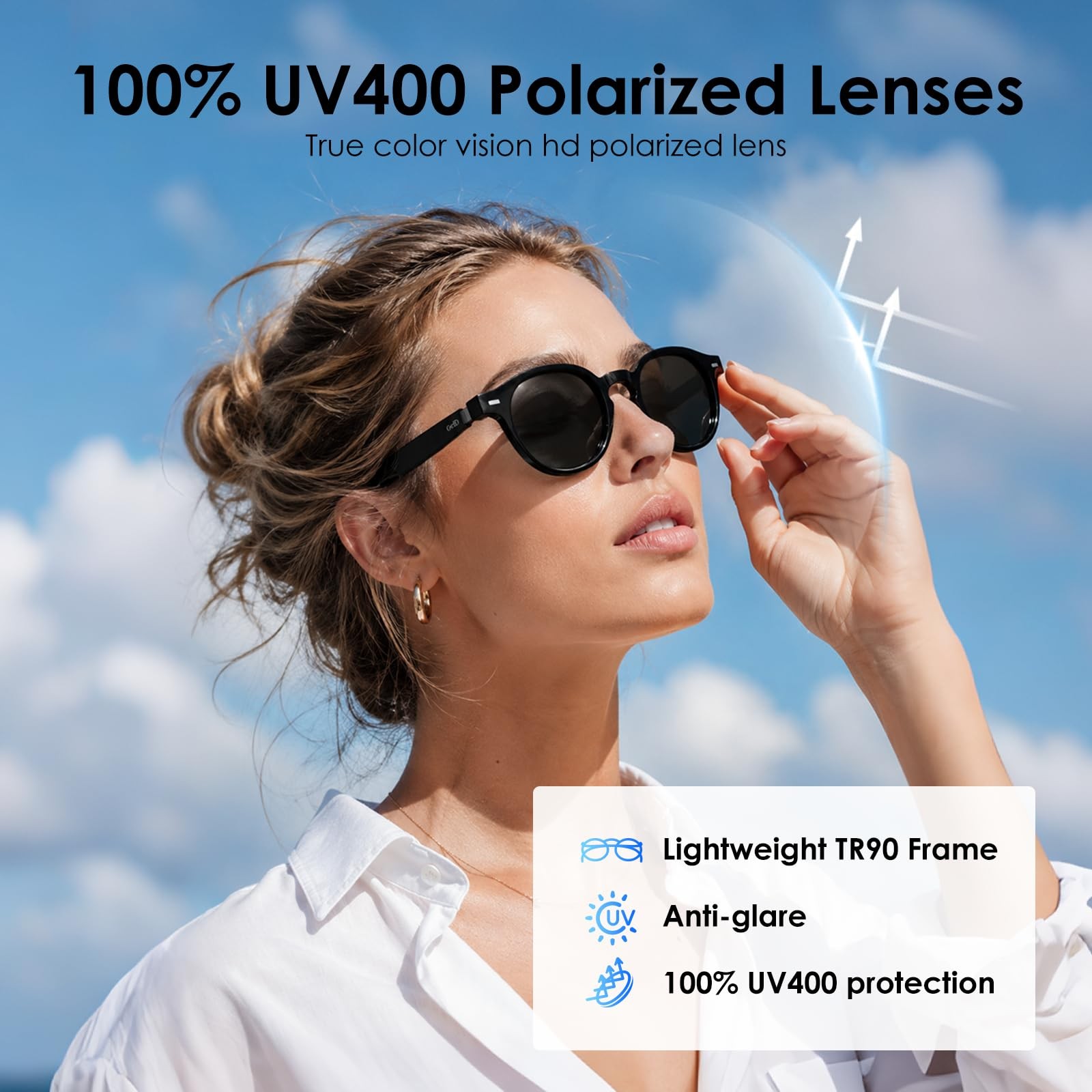 GetD 2026 New AI Glasses for Men and Women, Smart Sunglasses Powered by ChatG…