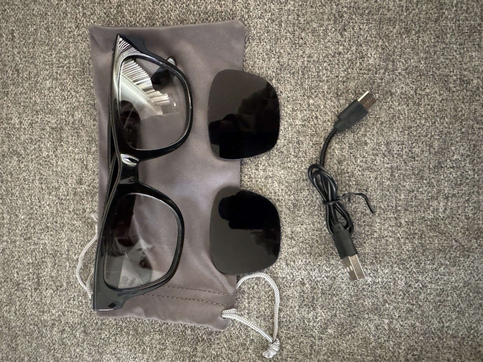 Xoomeer Smart Eyewear Glasses Bluetooth USB, Phone Call, Music, Voice Control