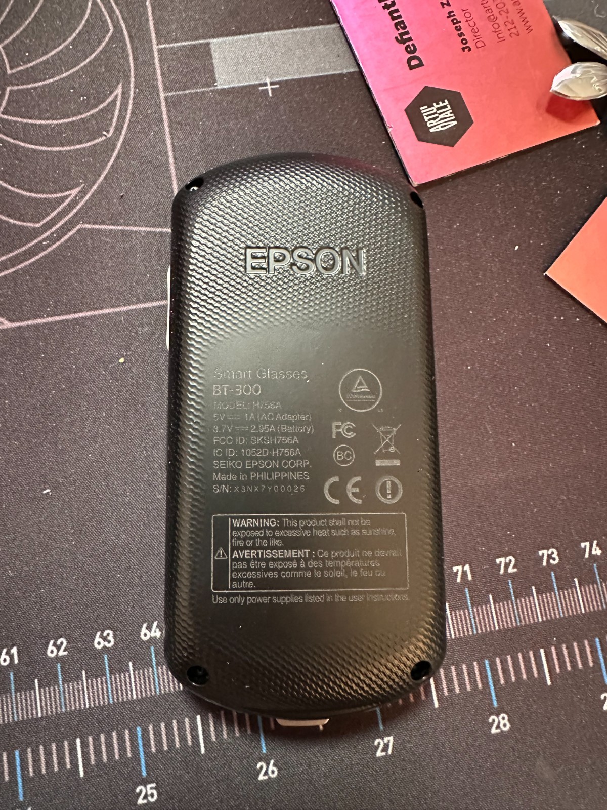 Epson Moverio BT-300 Smart Glasses AR Headset w/ Controller Case Cable