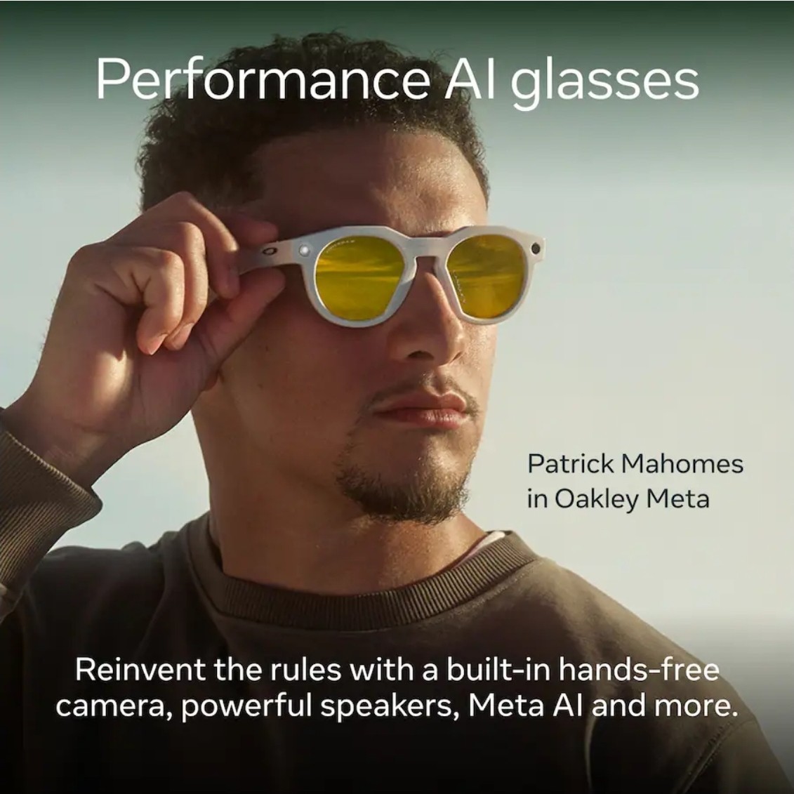 🔥🔥Oakley Meta HSTN Smart Glasses, Black/Prism Black Polar Lens. Factory Sealed