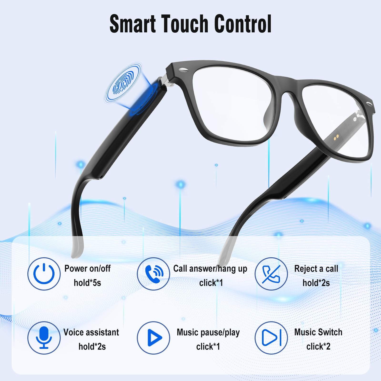 Giwbeiv AI Smart Glasses for Men and Women with Chat GPT, Bluetooth Translati…