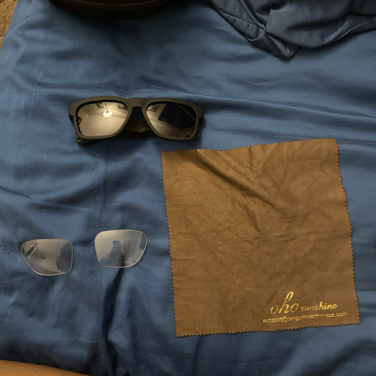 🔊 NEW! OhO Sunshine SMART Bluetooth Speaker Sunglasses w/ UV400 Polarized Lens!