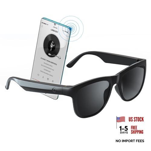 GS01 Smart Bluetooth Sunglasses, Audio Sunglasses With Speaker, UV400 Black