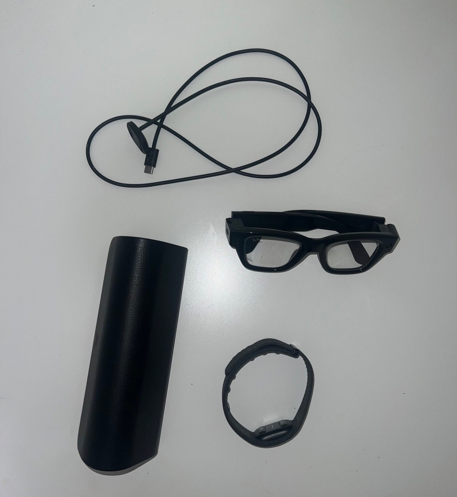 Meta Ray-Ban Display Glasses & Band – used, good condition – Black, Band Size 1