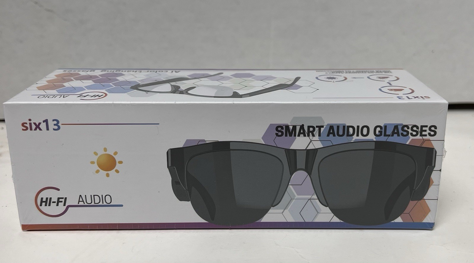 Six13 Smart Audio Glasses Bluetooth AI Transition Hi-Fi Audio UV Protection